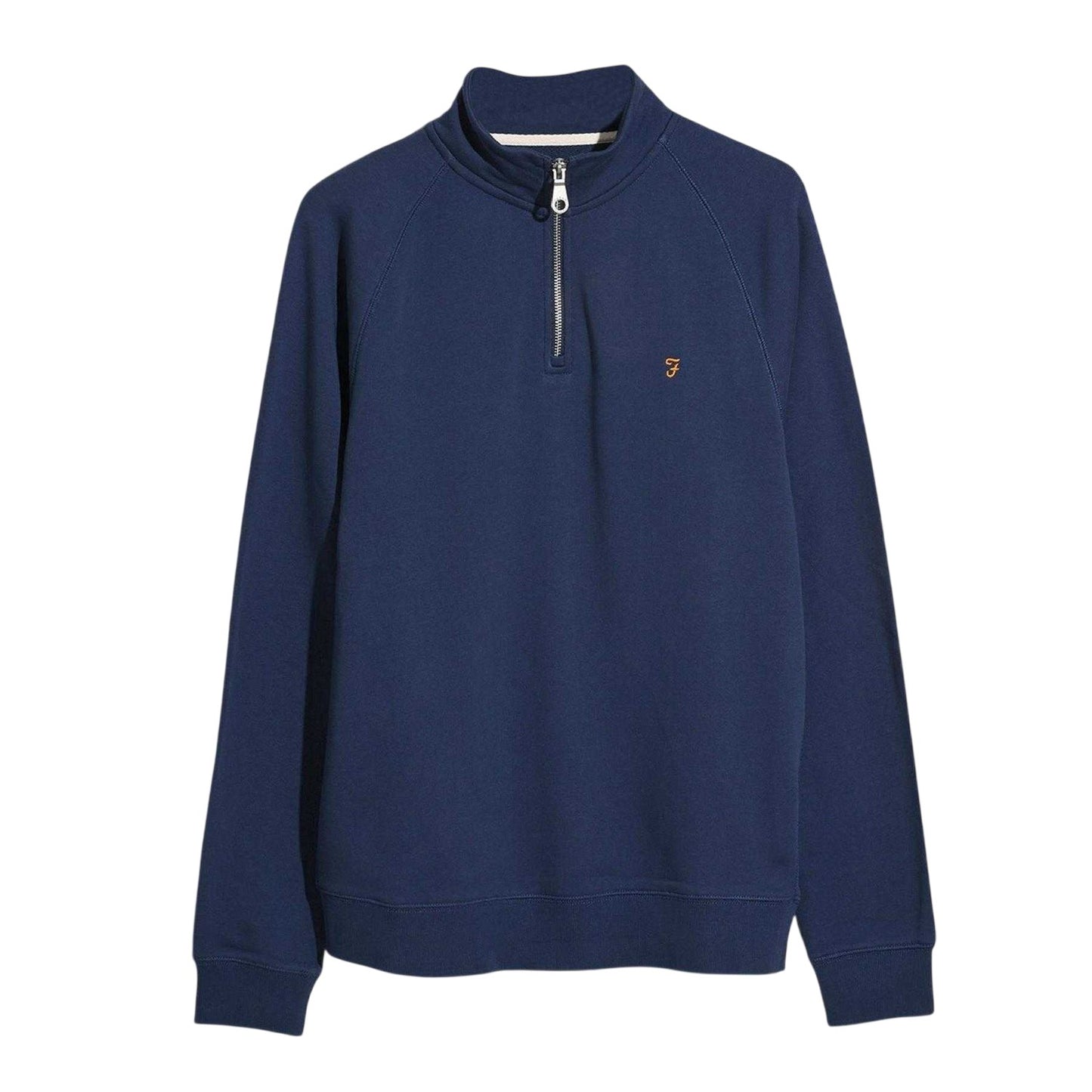 Blue Tide - Front - Farah Mens Quarter Zip Sweatshirt