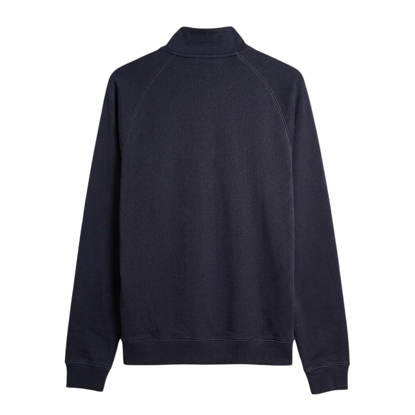 True Navy - Back - Farah Mens Quarter Zip Sweatshirt