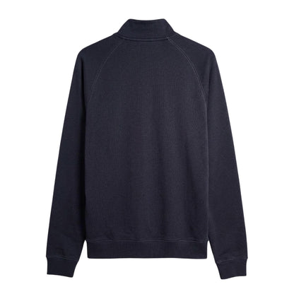 True Navy - Back - Farah Mens Quarter Zip Sweatshirt