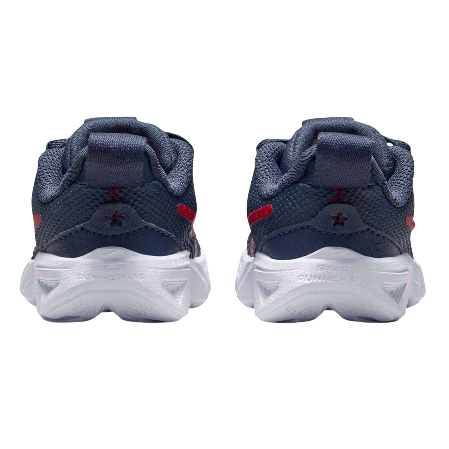 Navy-Red - Back - Nike Baby Star Runner 4 Shoes