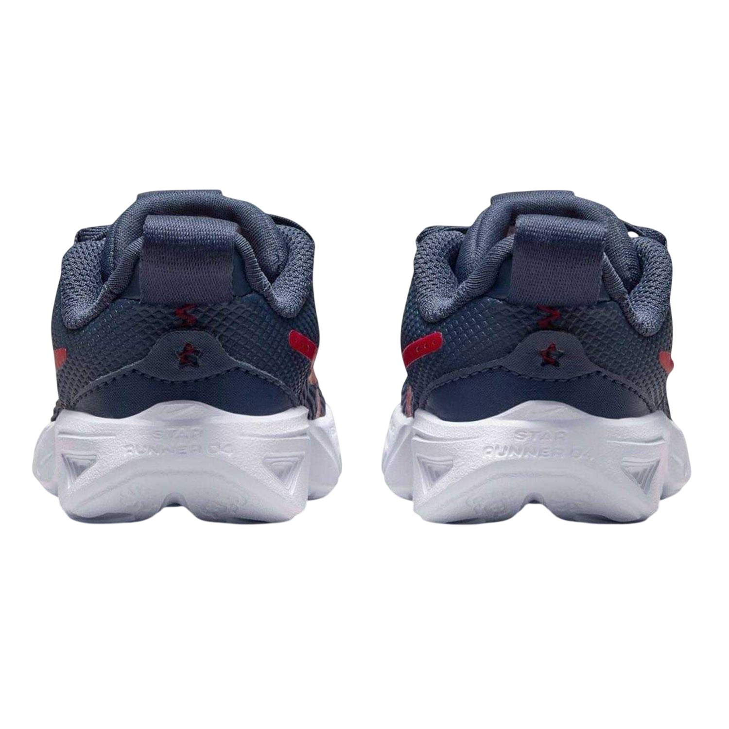 Navy-Red - Back - Nike Baby Star Runner 4 Shoes