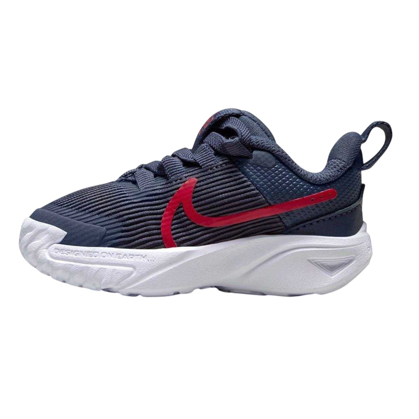 Navy-Red - Side - Nike Baby Star Runner 4 Shoes