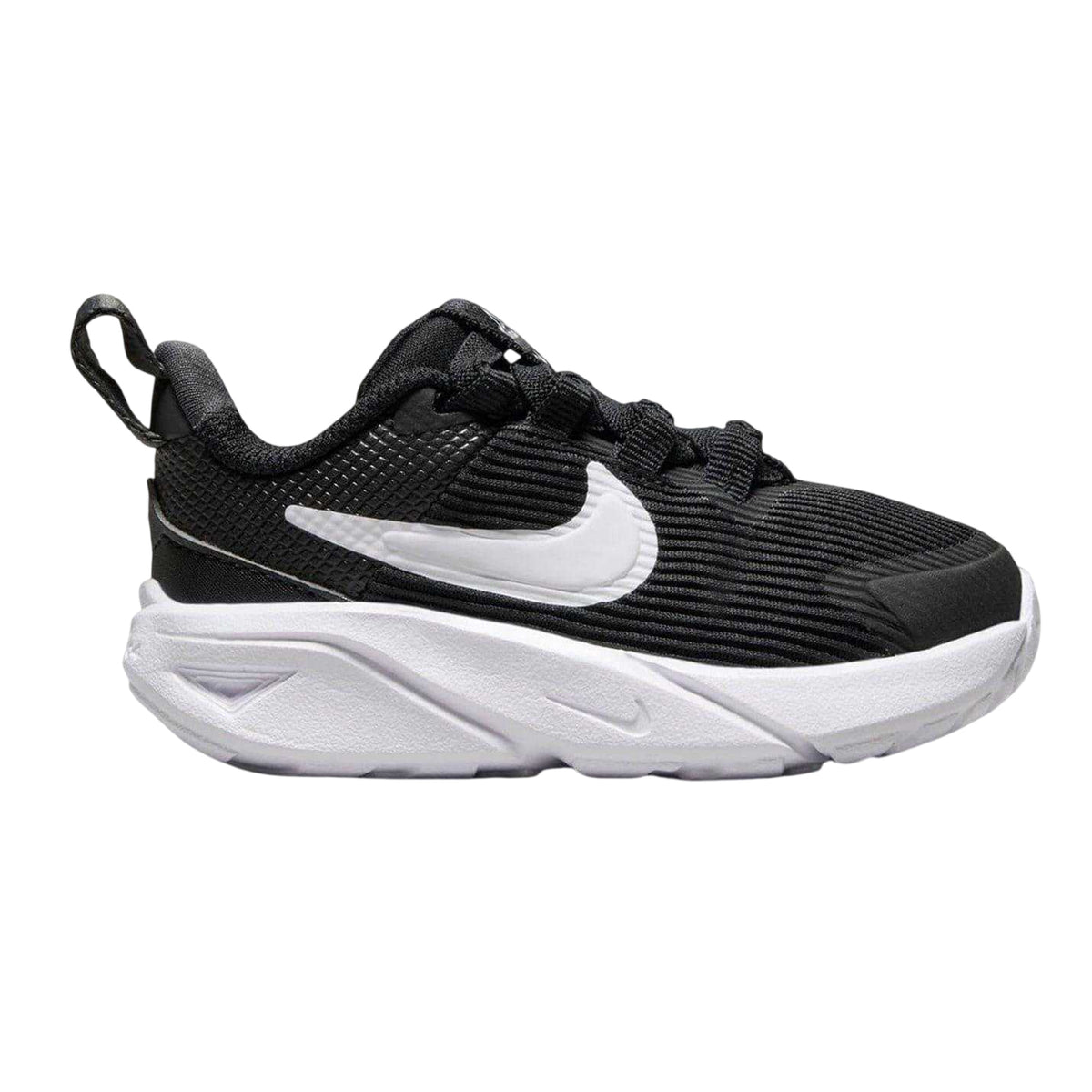 Black-White - Front - Nike Baby Star Runner 4 Shoes
