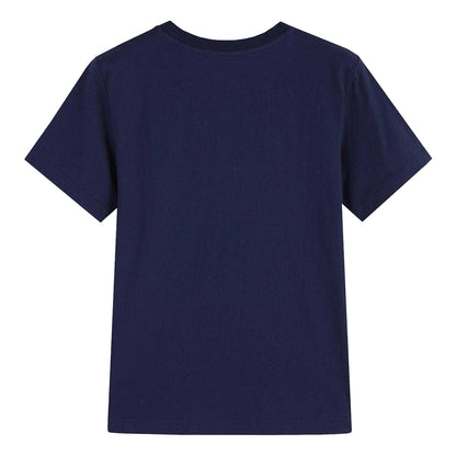 Navy - Back - Wonder Woman Womens-Ladies Logo Cotton T-Shirt