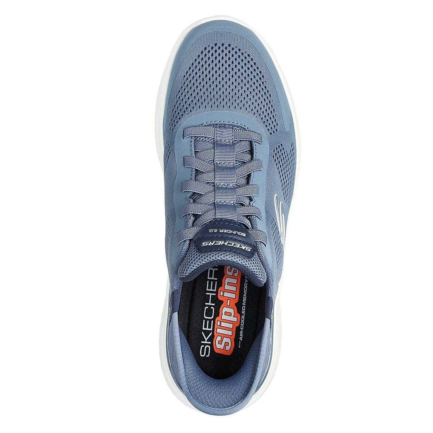 Slate - Side - Skechers Mens Bounder 2.0 Emerged Slip-In Trainers