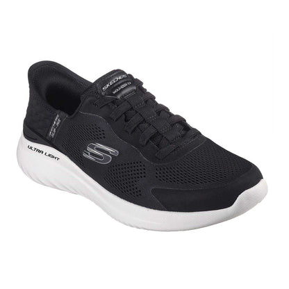 Black - Pack Shot - Skechers Mens Bounder 2.0 Emerged Slip-In Trainers