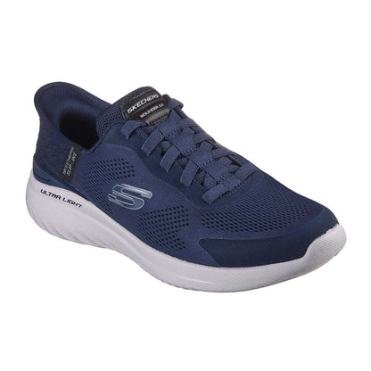 Navy - Pack Shot - Skechers Mens Bounder 2.0 Emerged Slip-In Trainers