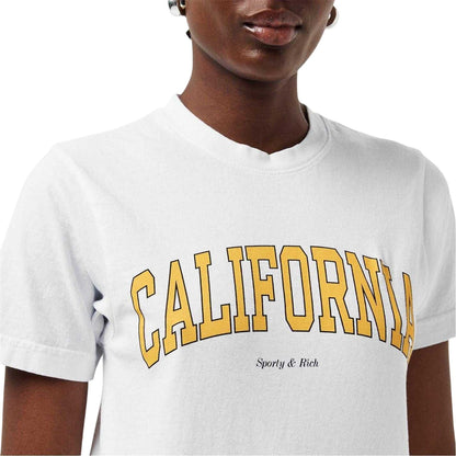 White Gold - Side - Sporty & Rich Womens-Ladies California T-Shirt