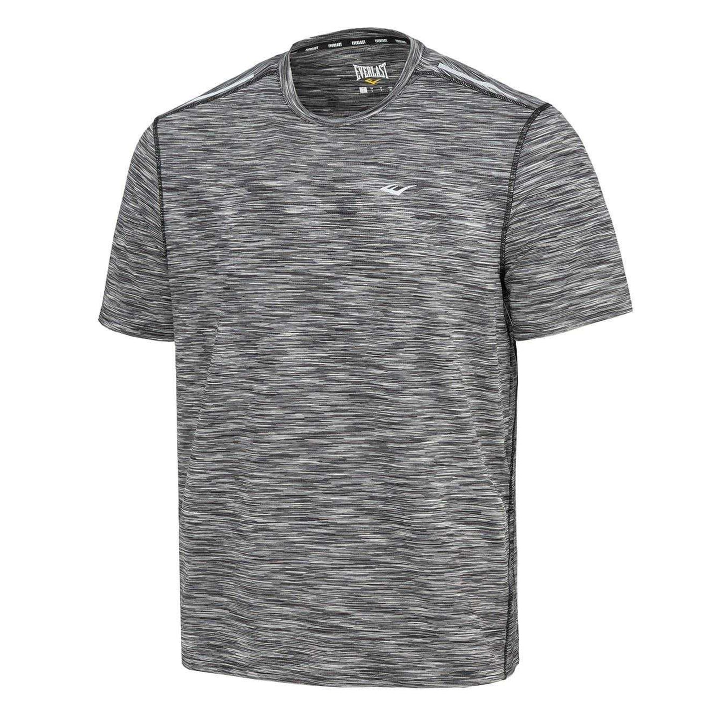 Black-Grey - Side - Everlast Mens Flexible T-Shirt