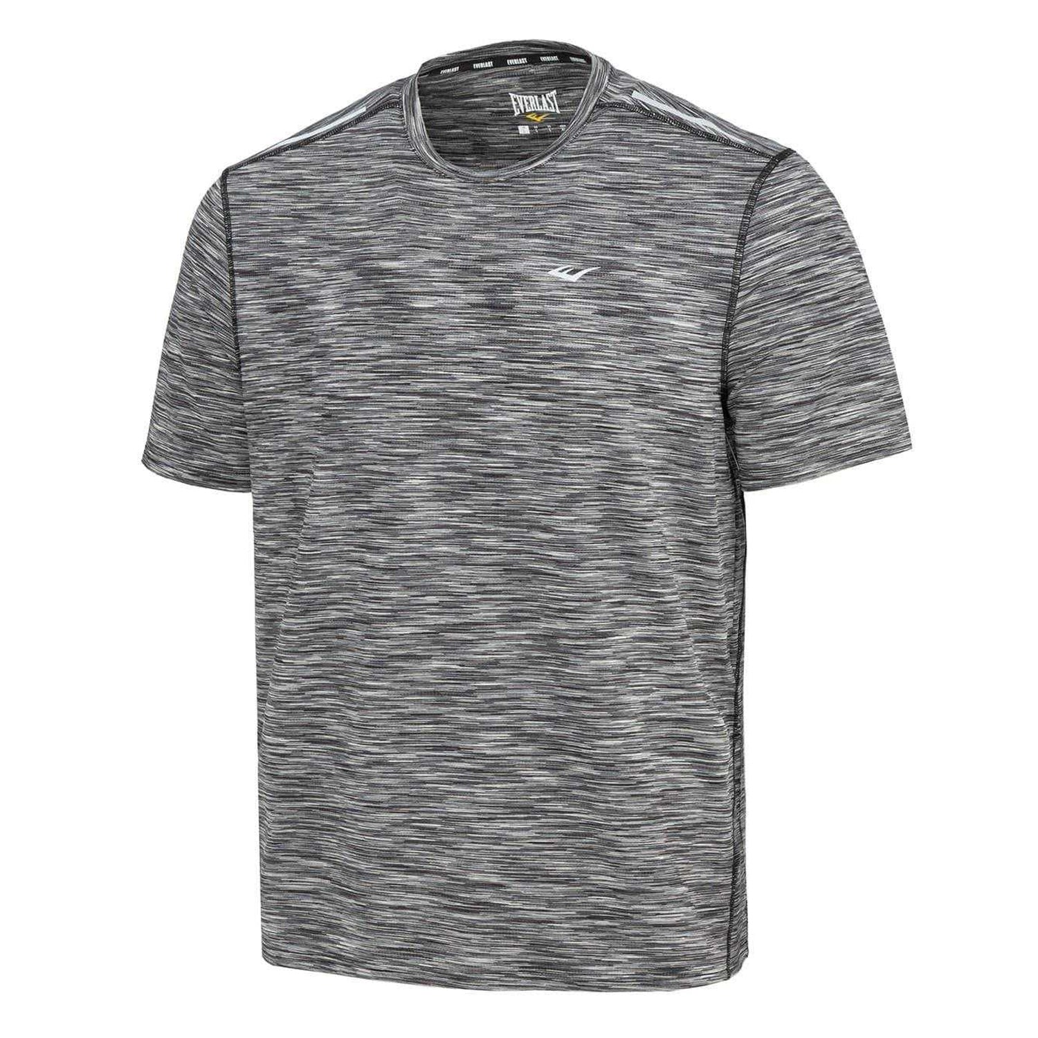 Black-Grey - Side - Everlast Mens Flexible T-Shirt