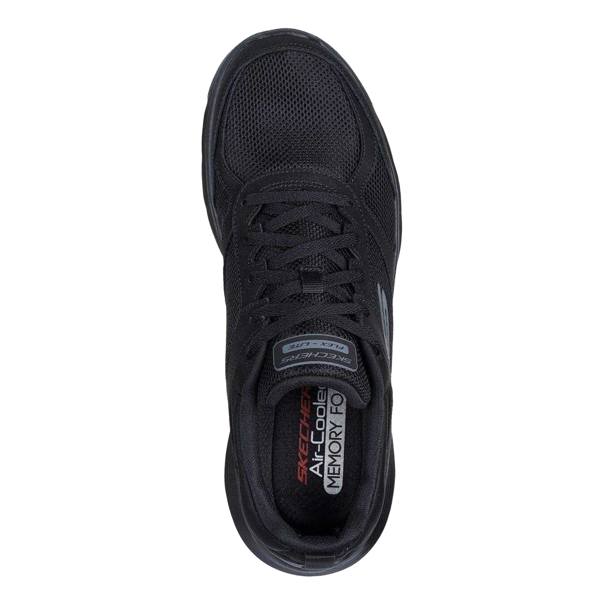 Triple Black - Side - Skechers Mens Flex Advantage 5.0 Mesh Trainers