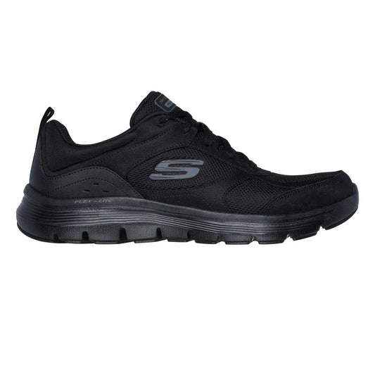 Triple Black - Front - Skechers Mens Flex Advantage 5.0 Mesh Trainers