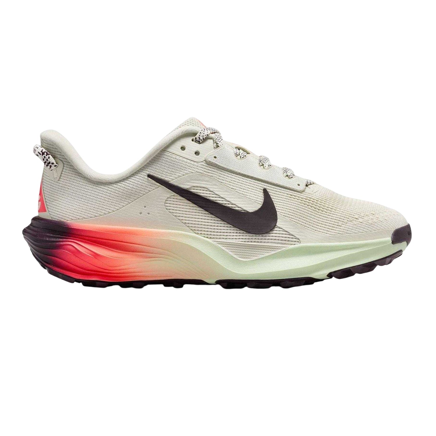 Sea Glass-Burgundy - Front - Nike Childrens-Kids Running Shoes