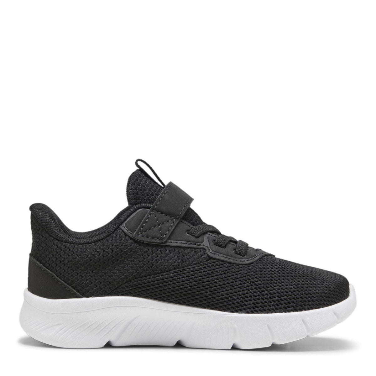 Black-White - Lifestyle - Puma Childrens-Kids FlexFocus Trainers