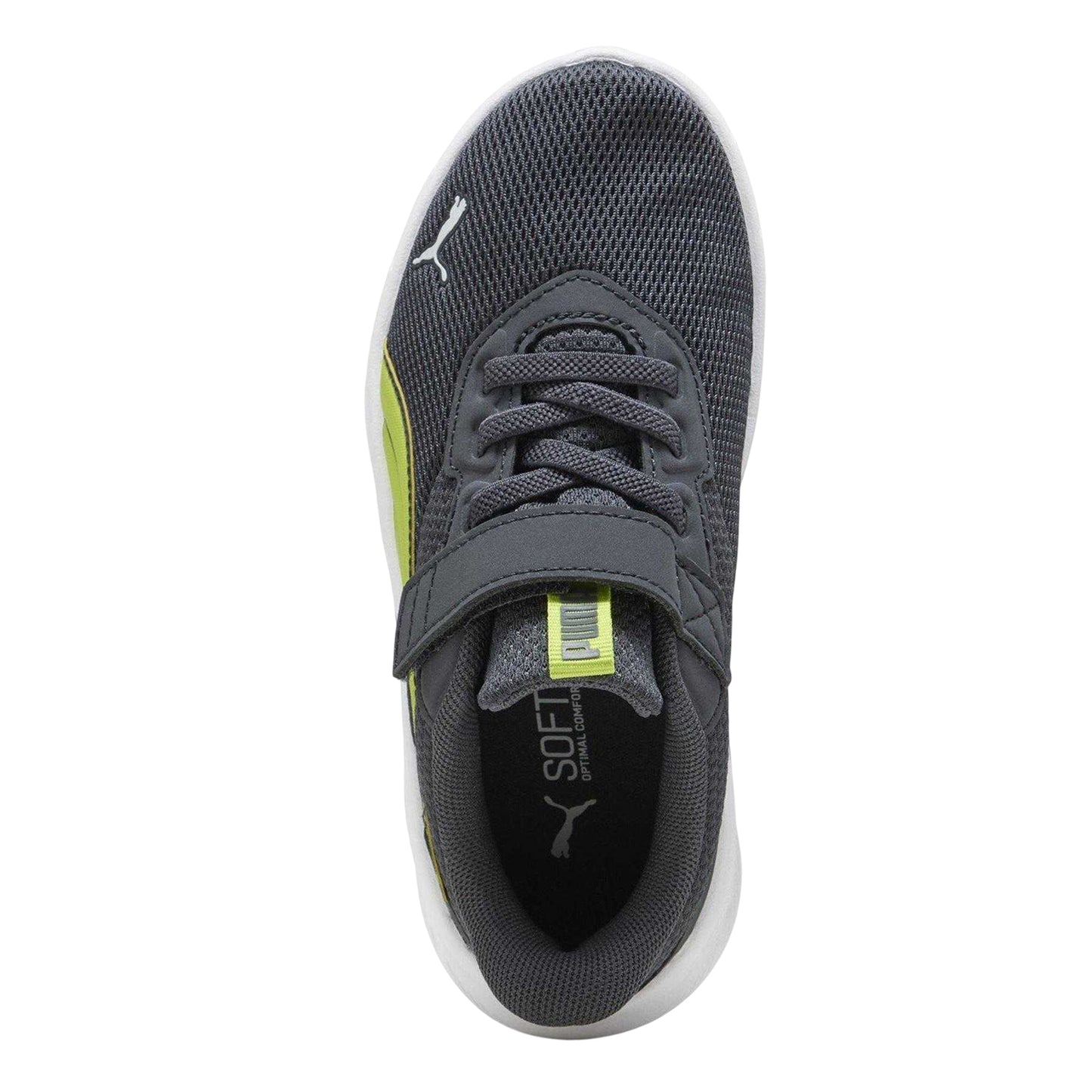 Grey-Volt - Lifestyle - Puma Childrens-Kids FlexFocus Trainers