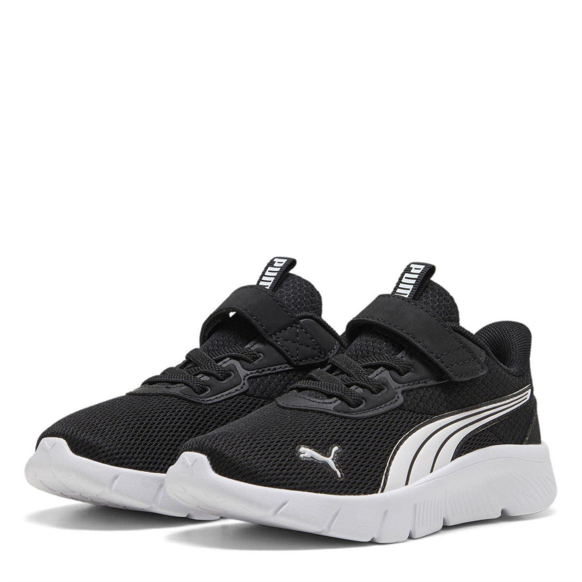 Black-White - Front - Puma Childrens-Kids FlexFocus Trainers
