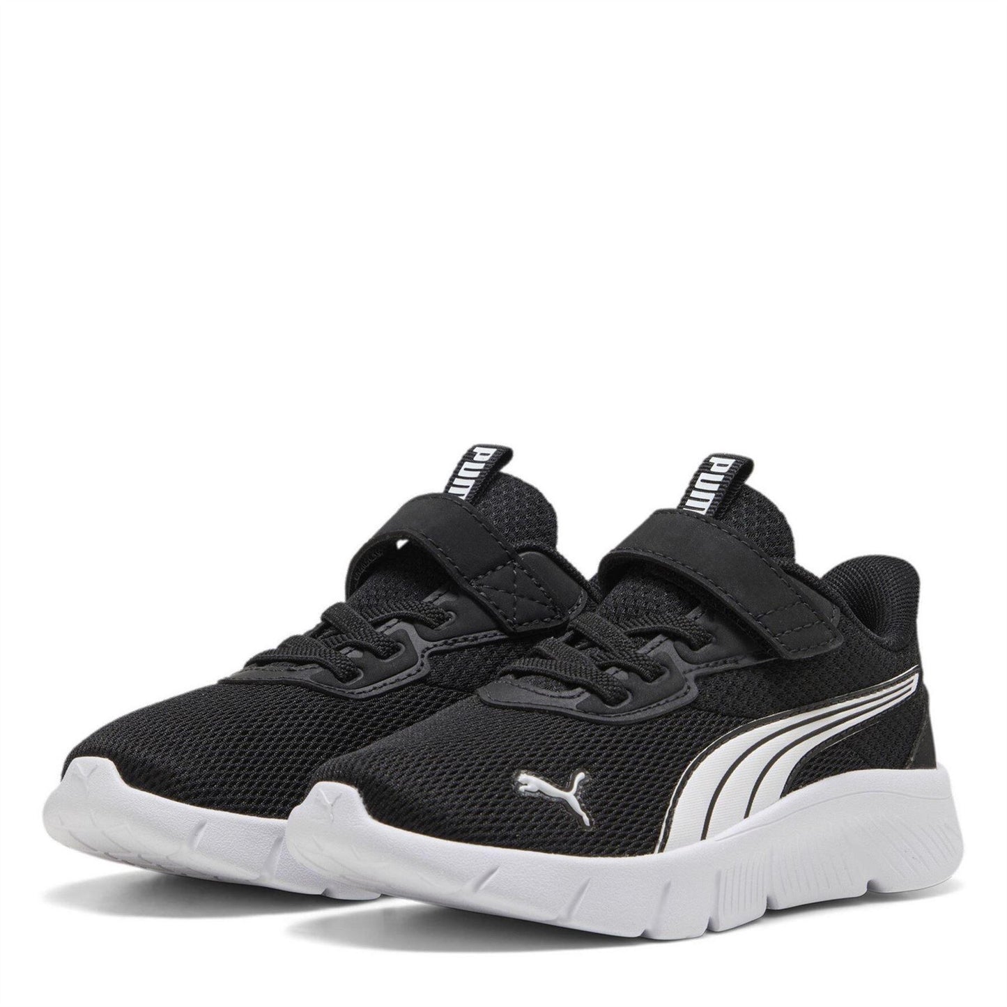 Black-White - Front - Puma Childrens-Kids FlexFocus Trainers