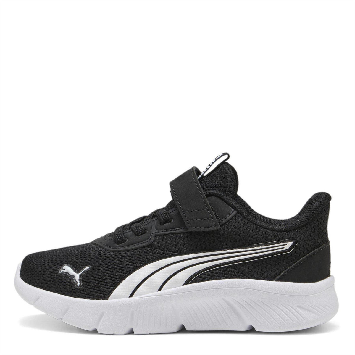 Black-White - Back - Puma Childrens-Kids FlexFocus Trainers