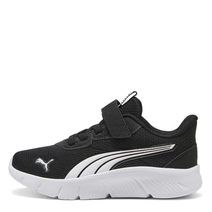 Black-White - Back - Puma Childrens-Kids FlexFocus Trainers