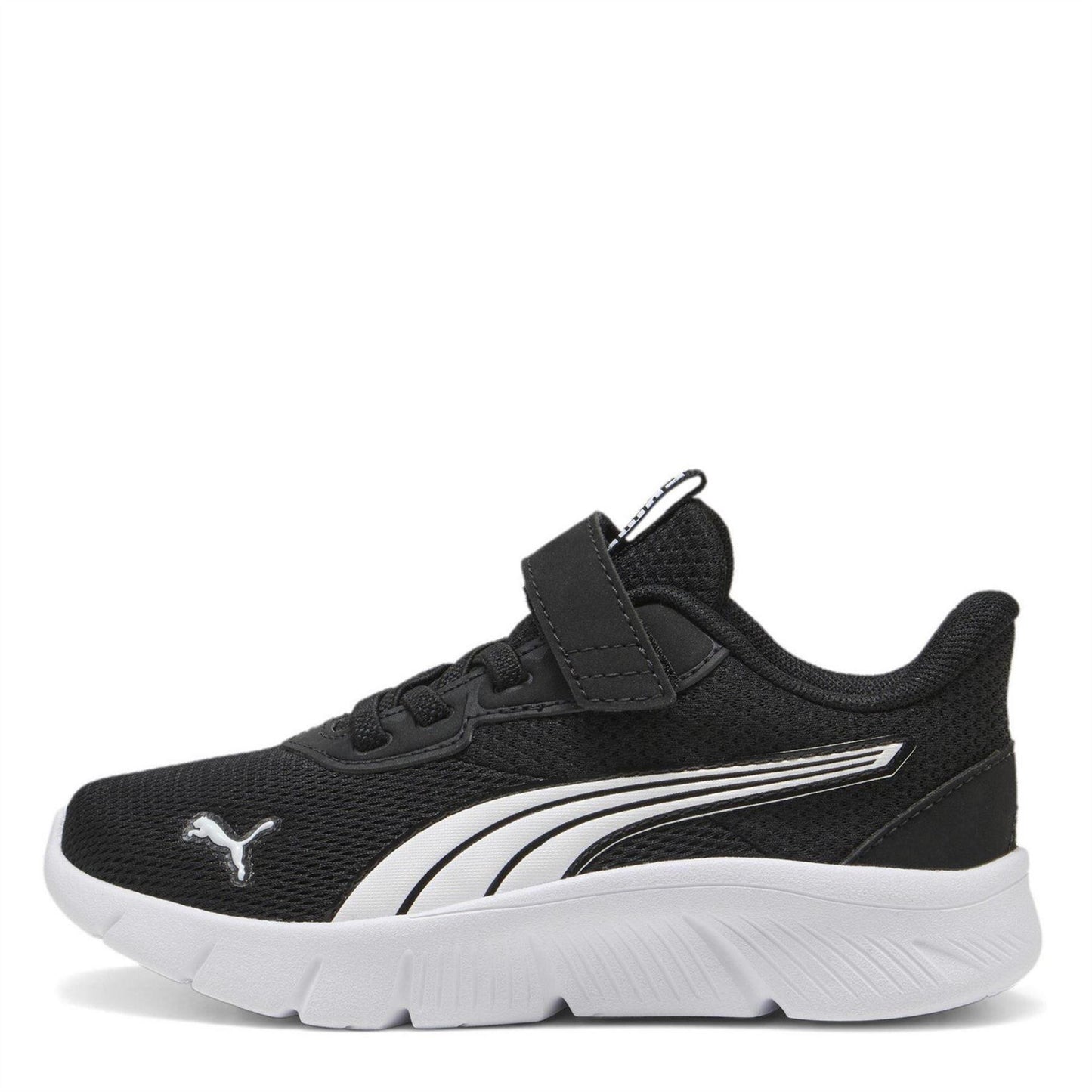 Black-White - Back - Puma Childrens-Kids FlexFocus Trainers