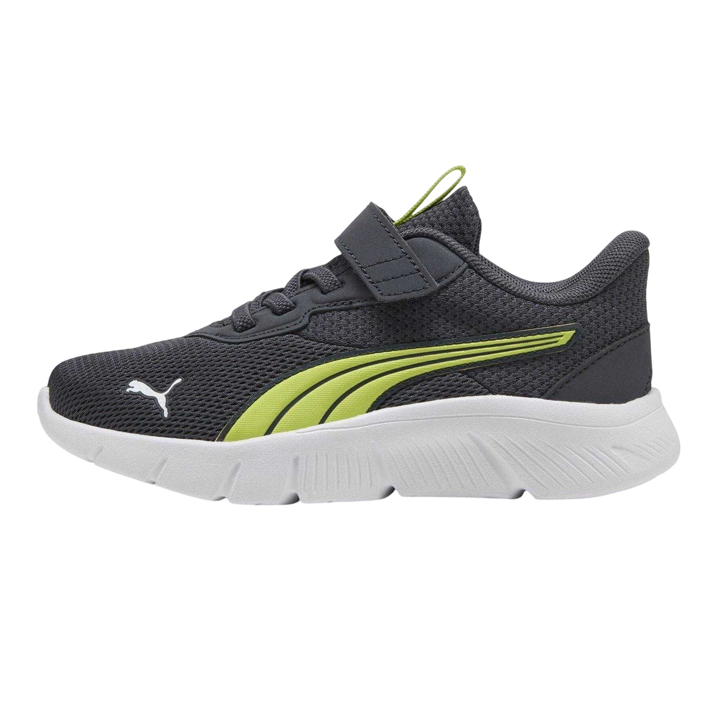 Grey-Volt - Front - Puma Childrens-Kids FlexFocus Trainers