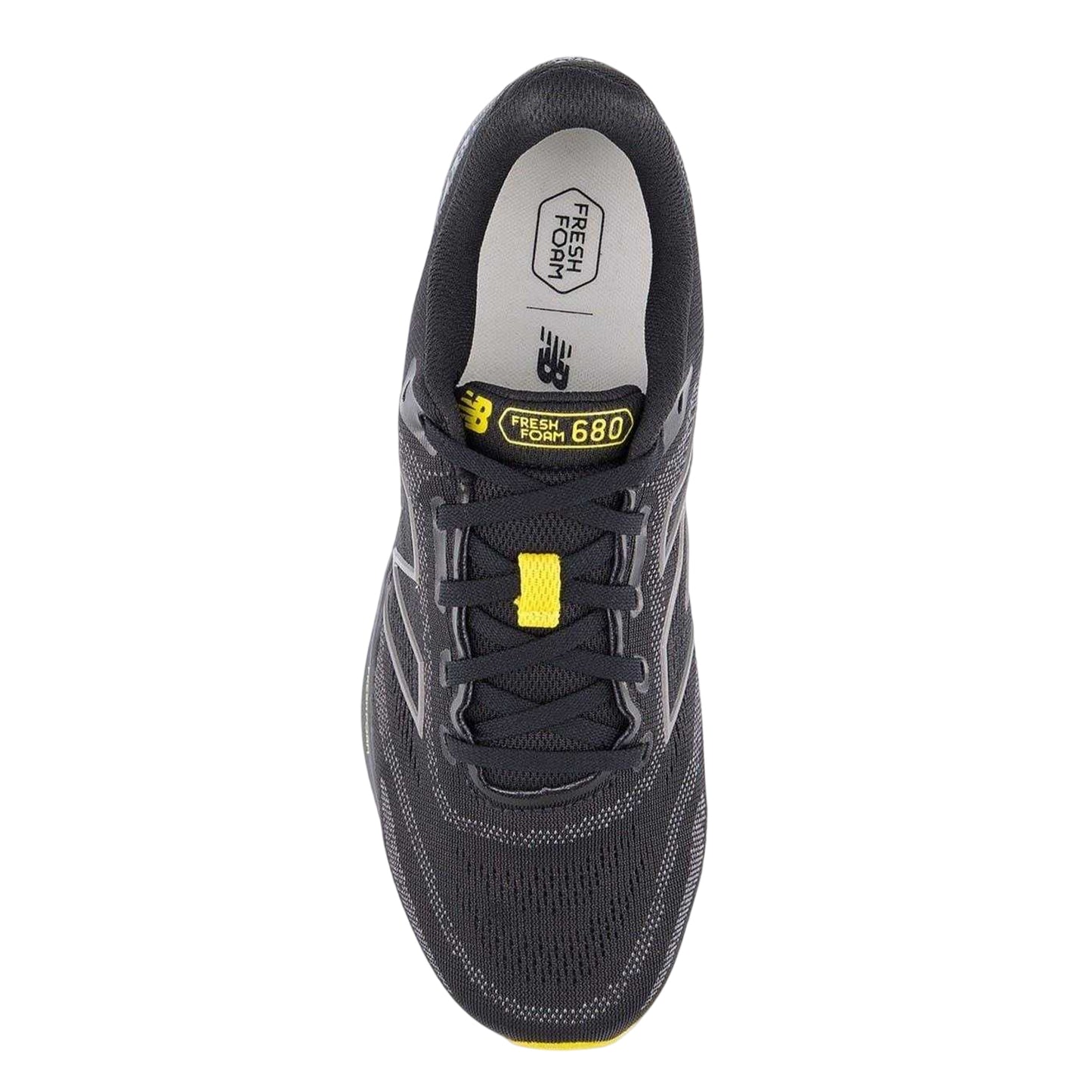 Black-Grey - Side - New Balance Mens 680 V8 Trainers
