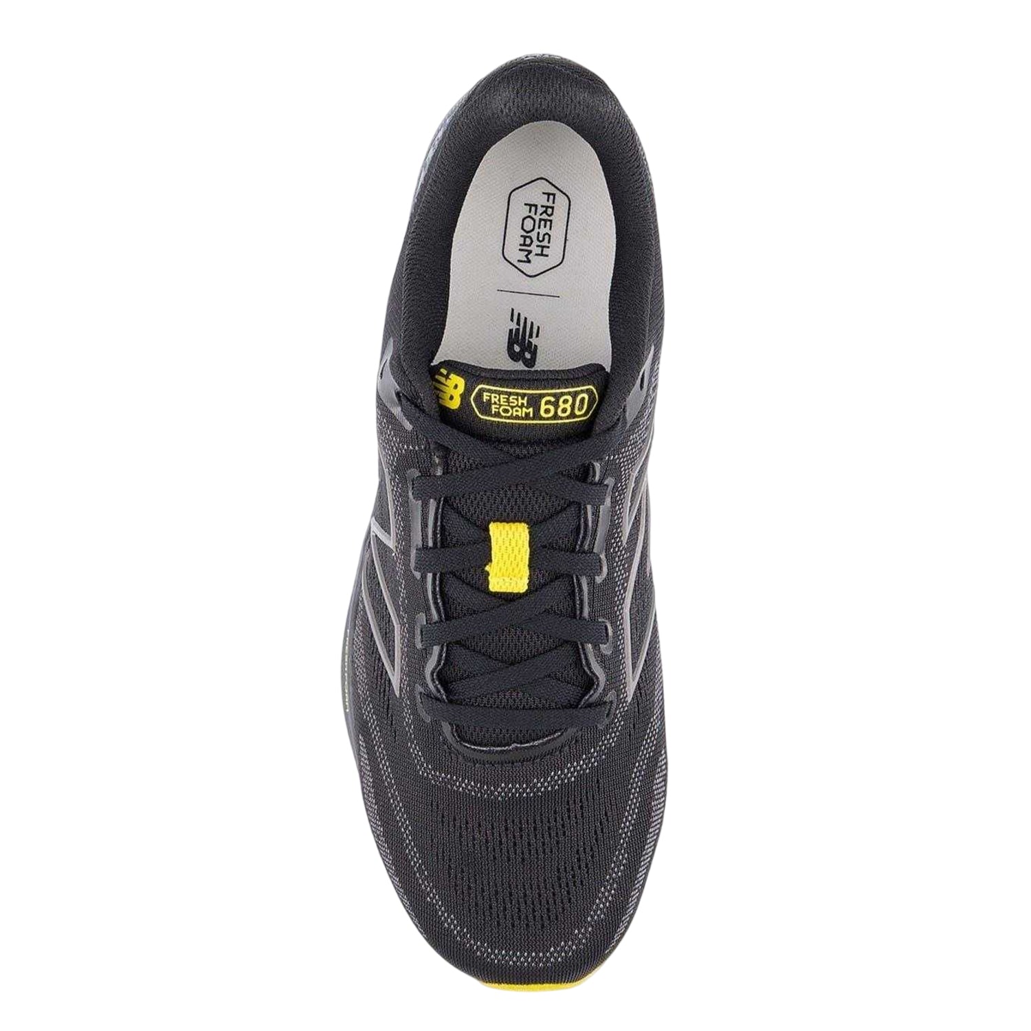 Black-Grey - Side - New Balance Mens 680 V8 Trainers