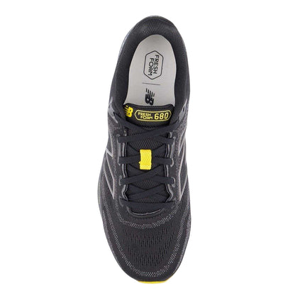 Black-Grey - Side - New Balance Mens 680 V8 Trainers