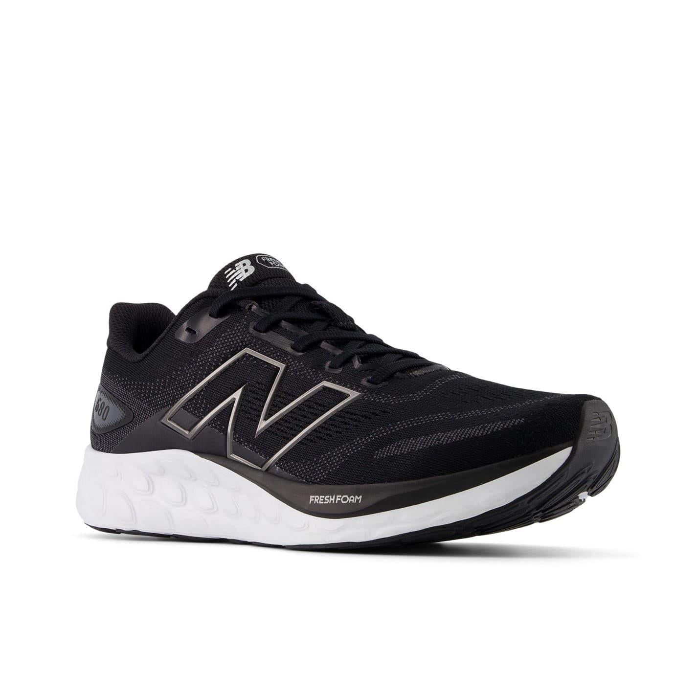Black - Side - New Balance Mens 680 V8 Trainers