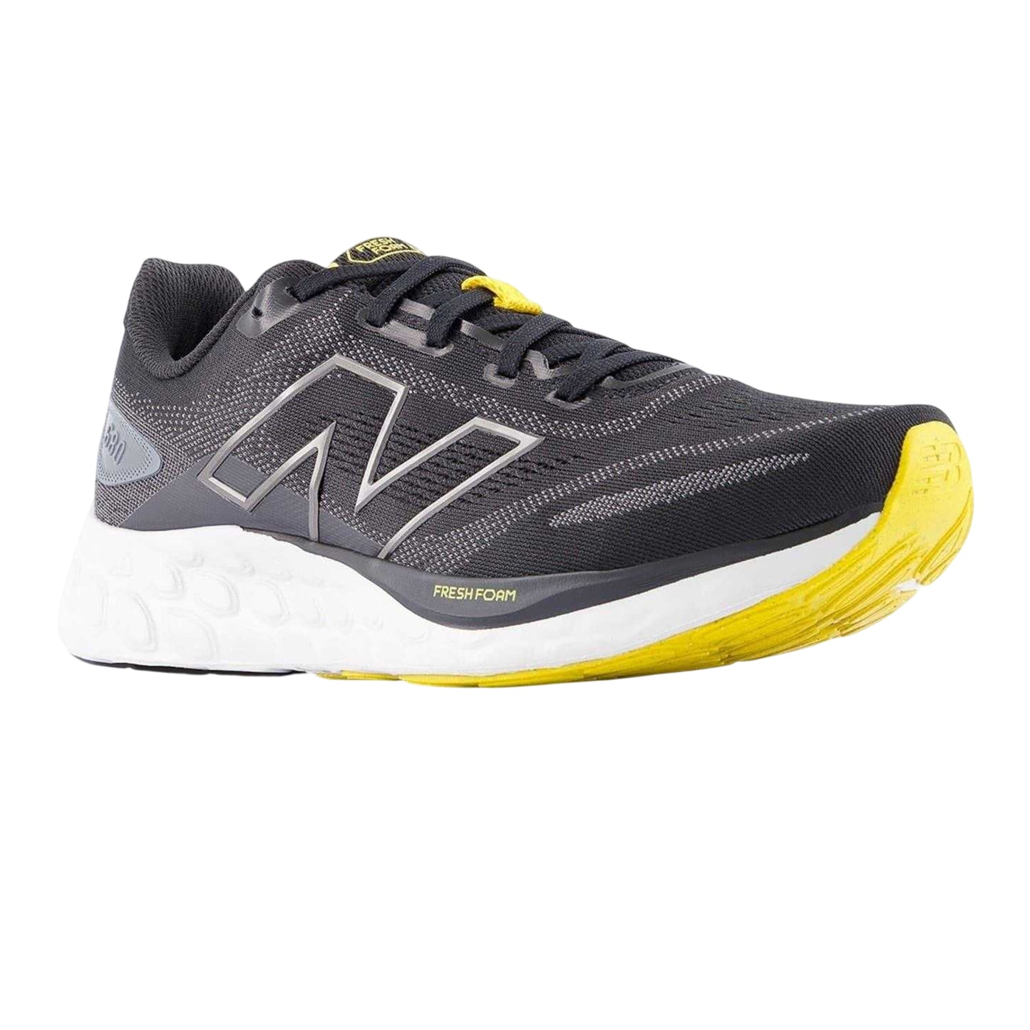 Black-Grey - Pack Shot - New Balance Mens 680 V8 Trainers