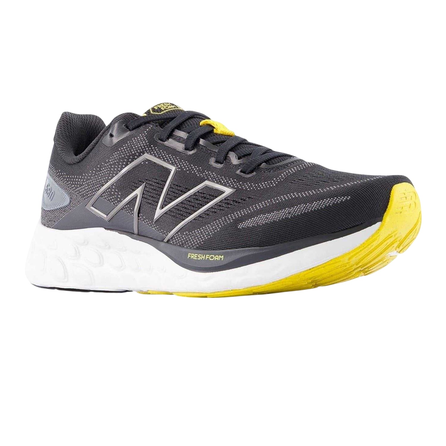 Black-Grey - Pack Shot - New Balance Mens 680 V8 Trainers
