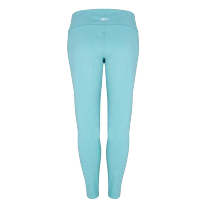 Blue - Back - Reebok Womens-Ladies Skinny Running Leggings