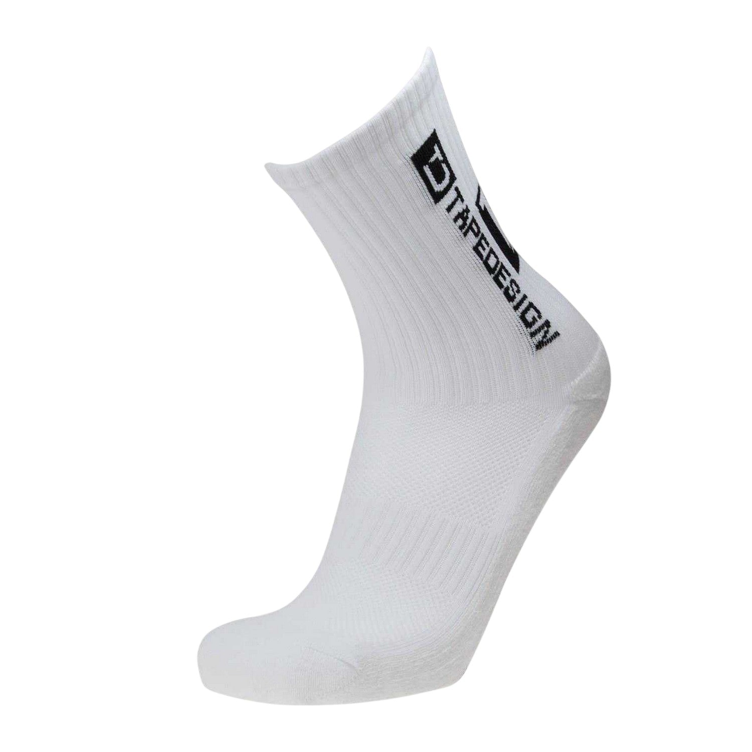 White - Side - TapeDesign Childrens-Kids Grip Socks