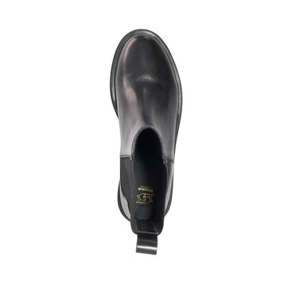 Black - Lifestyle - Dune London Womens-Ladies Leather Chunky Sole Chelsea Boots
