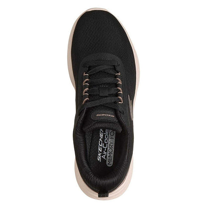 Black-Rose Gold - Side - Skechers Womens-Ladies Sketch-Lite Pro 2.0 Glitter Trainers