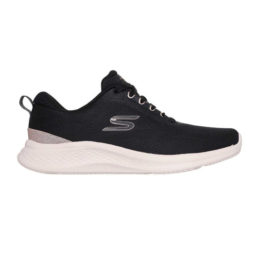 Black-Rose Gold - Front - Skechers Womens-Ladies Sketch-Lite Pro 2.0 Glitter Trainers