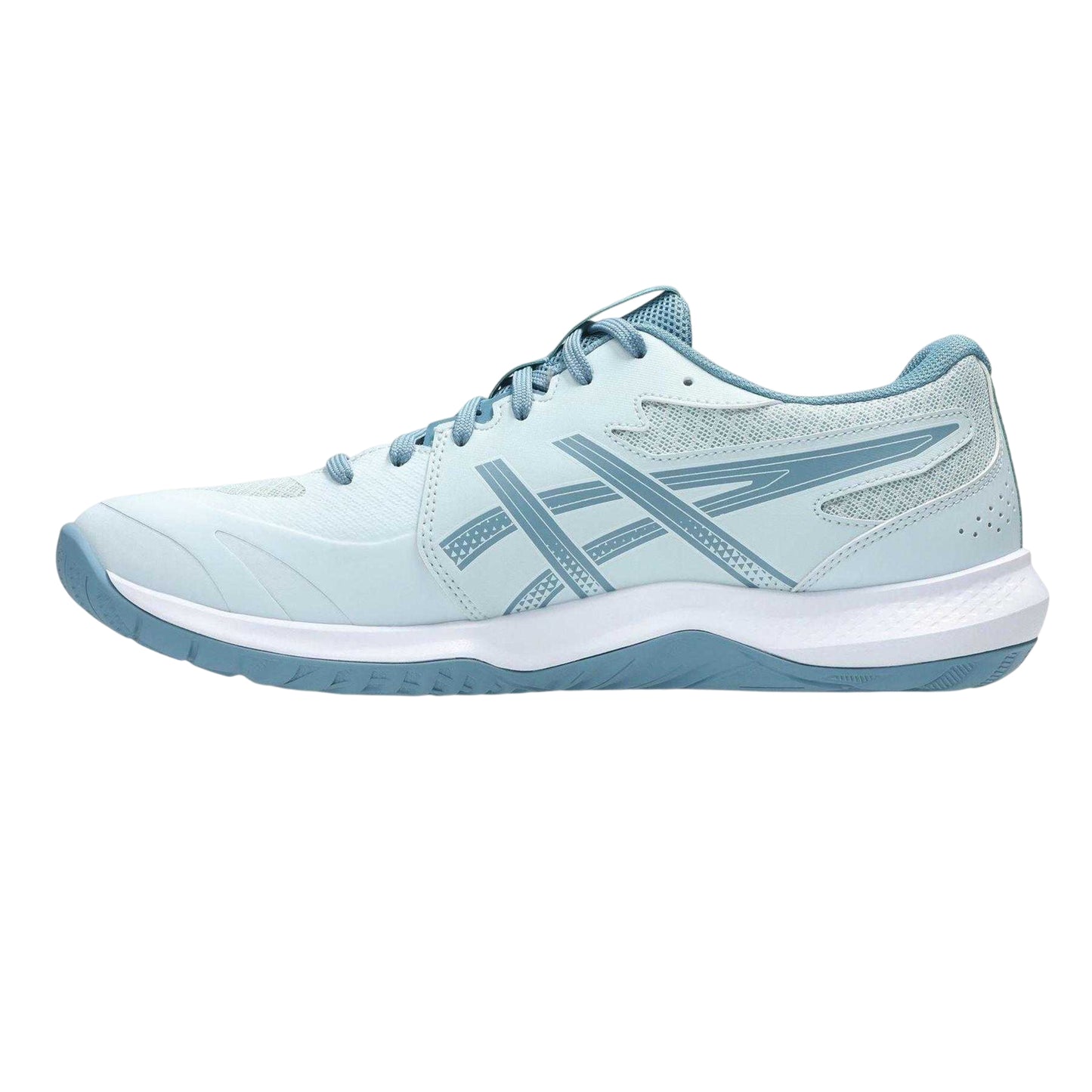Cool Grey-Blue - Side - Asics Mens Gel Tactic 13 Handball Trainers