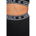 Black - Side - SikSilk Womens-Ladies Essential Tape Sports Bra