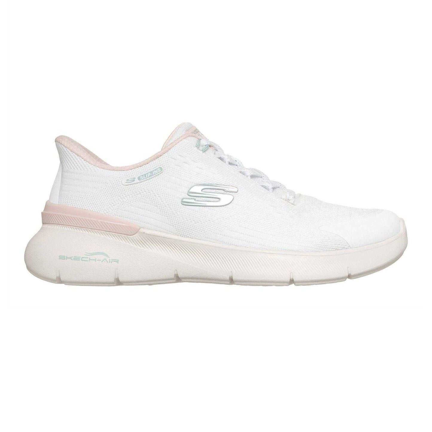 Natural - Front - Skechers Womens-Ladies Skech-Air Dynamight Low Trainers