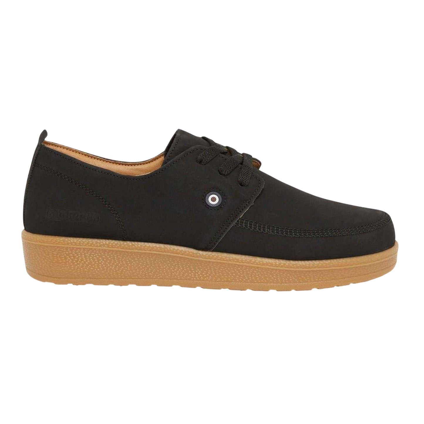 Black - Front - Lambretta Mens Perez Lace Up Trainers