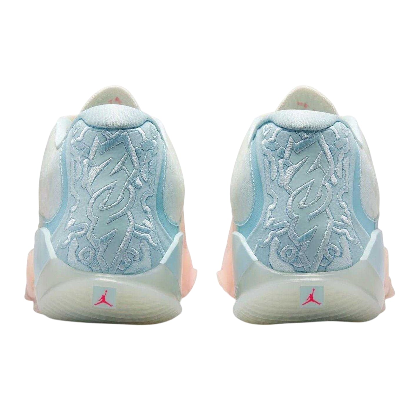 Coral - Back - Nike Mens Air Jordan Zion 3 Basketball Shoes