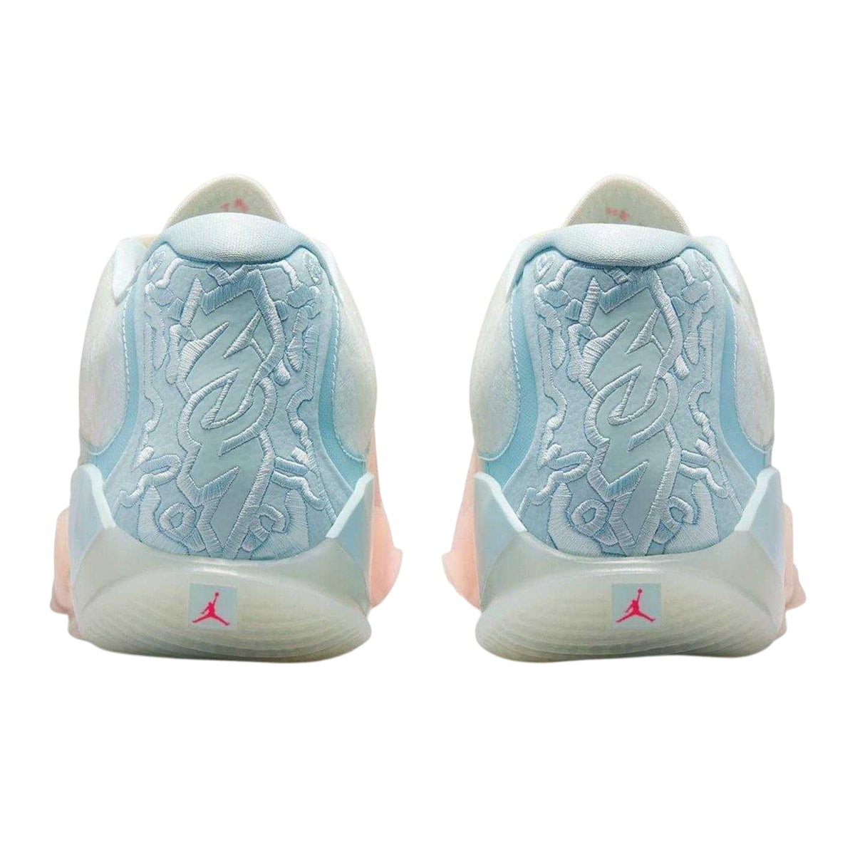 Coral - Back - Nike Mens Air Jordan Zion 3 Basketball Shoes