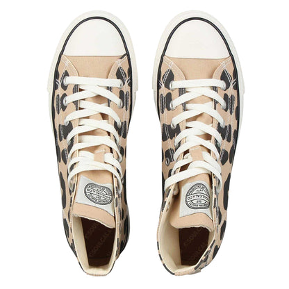Brown - Side - SoulCal Womens-Ladies Leopard Print High-top Trainers