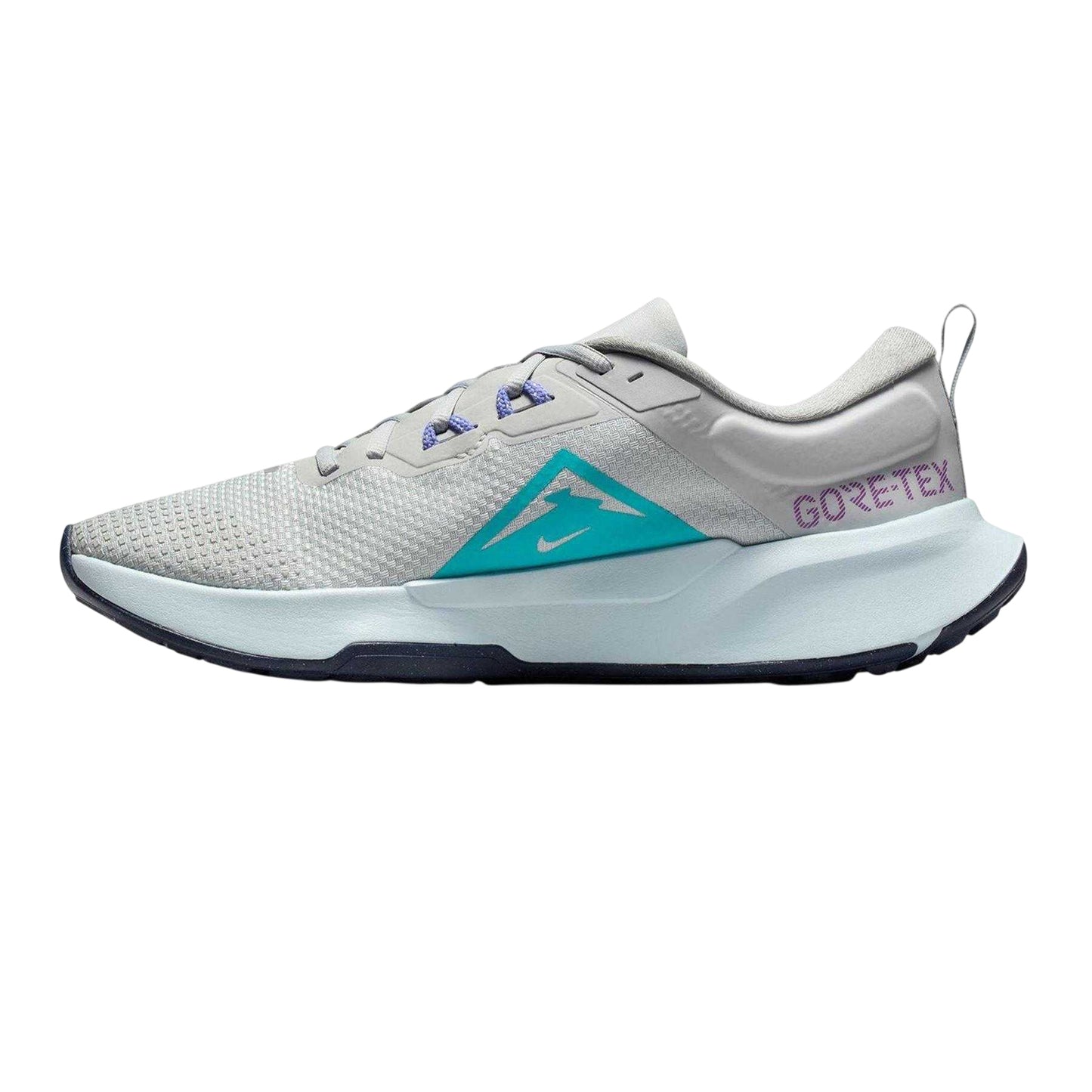 Grey-Navy - Side - Nike Mens Juniper Trail 2 GORE-TEX Running Trainers