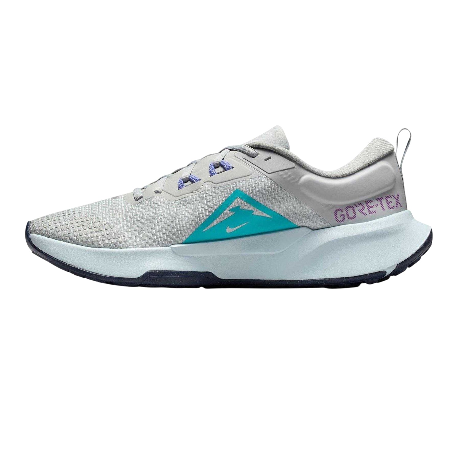 Grey-Navy - Side - Nike Mens Juniper Trail 2 GORE-TEX Running Trainers