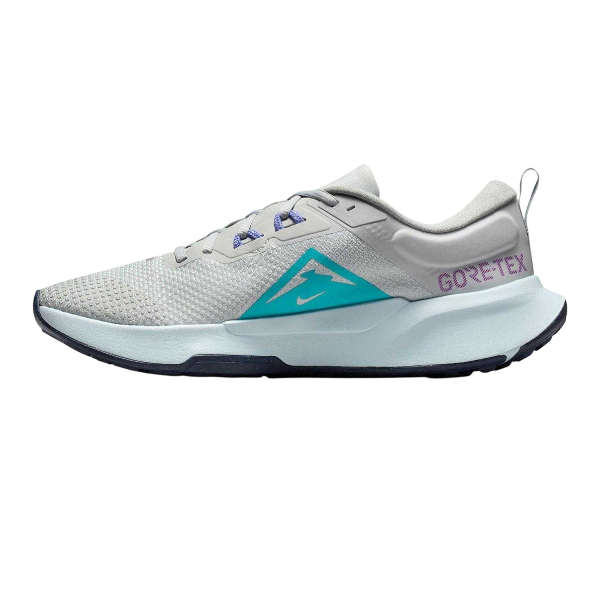 Grey-Navy - Side - Nike Mens Juniper Trail 2 GORE-TEX Running Trainers