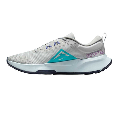 Grey-Navy - Side - Nike Mens Juniper Trail 2 GORE-TEX Running Trainers