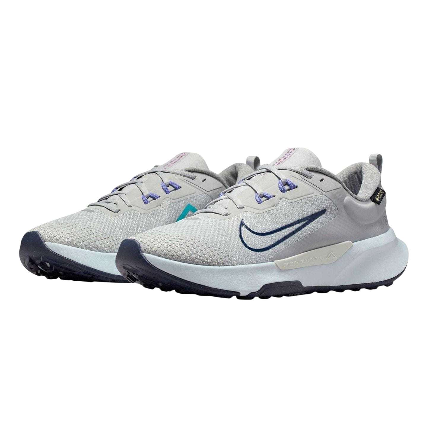Grey-Navy - Pack Shot - Nike Mens Juniper Trail 2 GORE-TEX Running Trainers