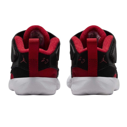 Black-Red - Back - Nike Childrens-Kids Air Jordan Max Aura 7 Leather Trainers