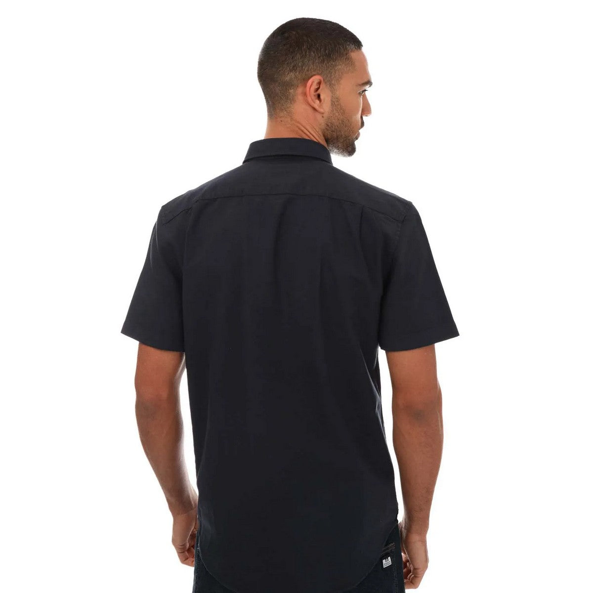 Blue - Back - Lacoste Mens Cotton Regular Shirt